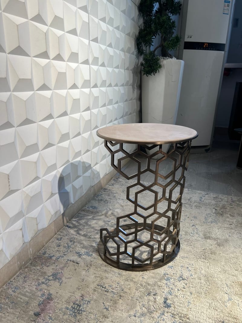 MENOIR BMLQ-BJ2006 Round Marble Side Table