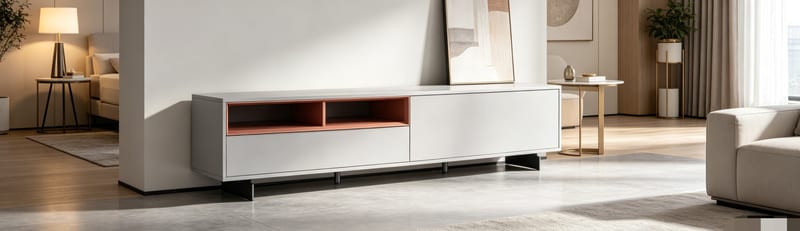MENOIR BMF-DG-129 White Modern TV Stand