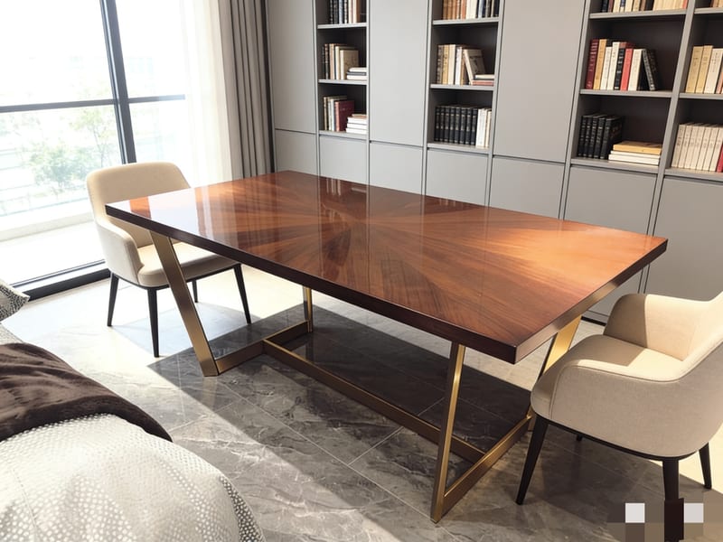 Mextra MCKA06 Walnut Veneer Dining Table