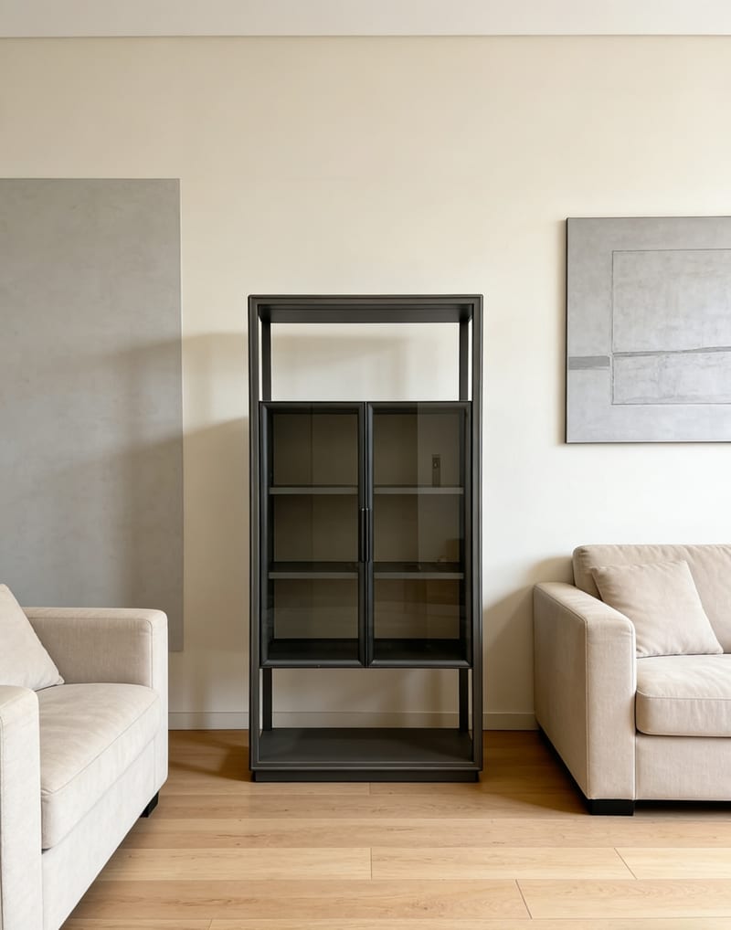 Ruimeng 1133 Minimalist Two-Door Display Cabinet