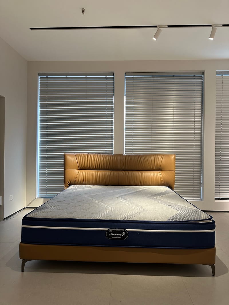 Foshan Brand DX-RC-001 Top-Grain Leather Bed