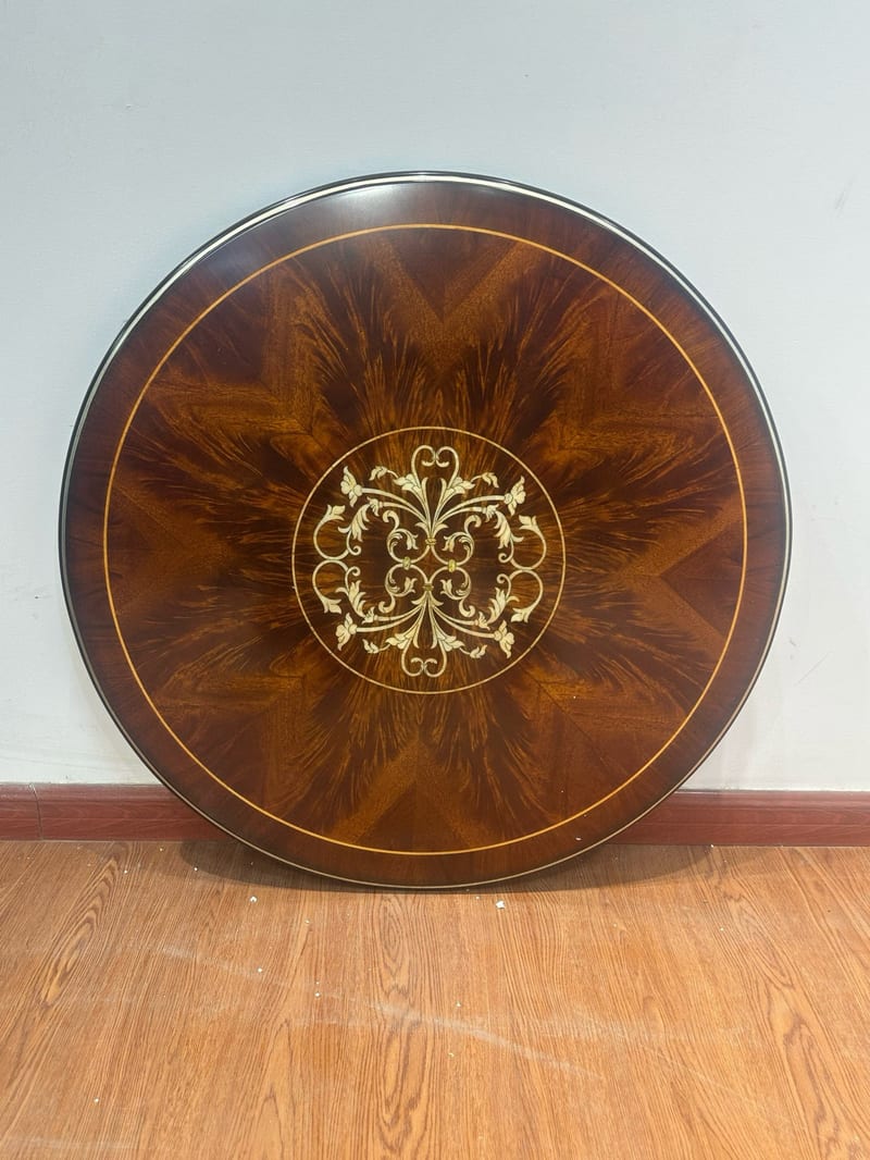 Romandica 913-1 Beech & Shell Marquetry Lazy Susan