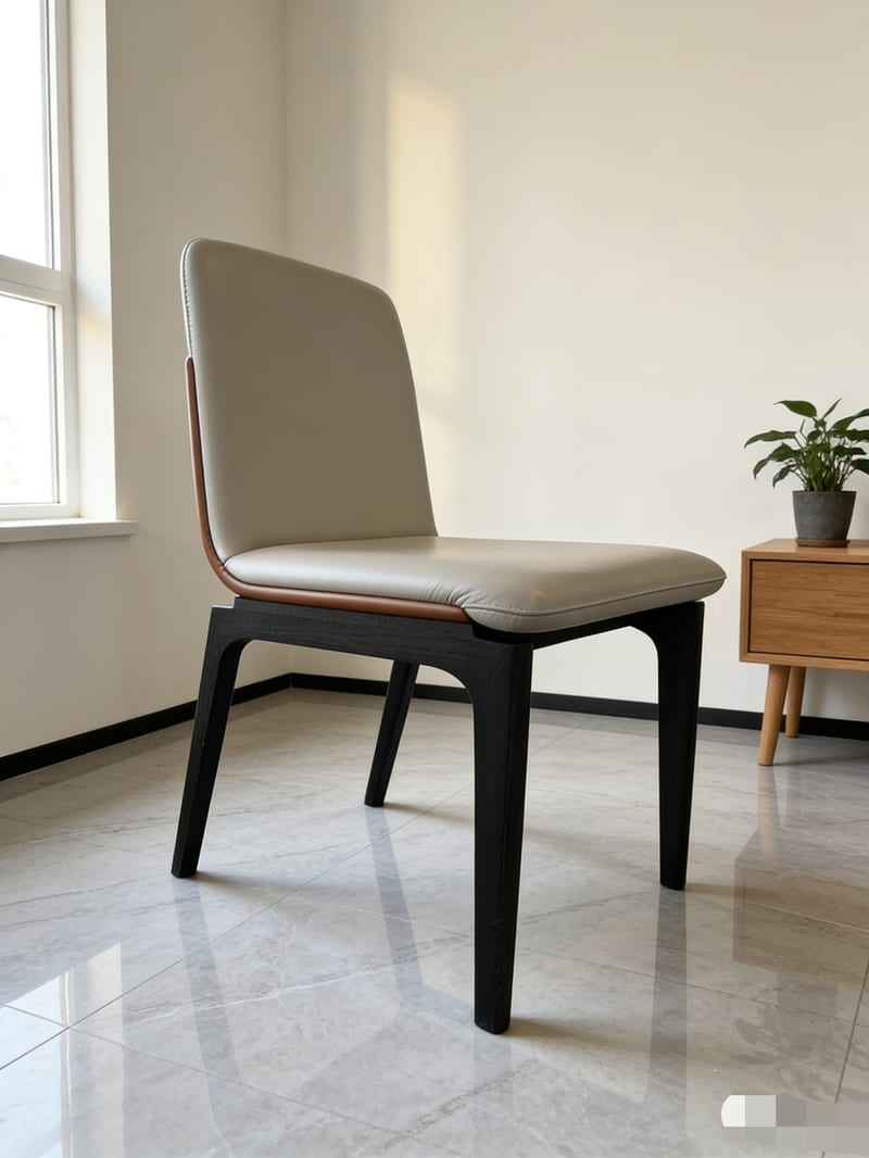 Mextra DY-YKB15 Leather Dining Chair — Showroom Sample