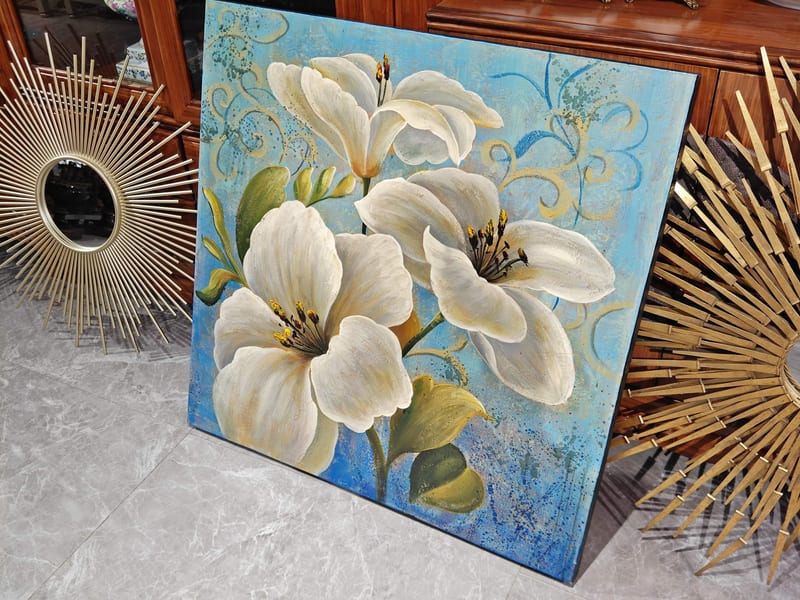 Carttier American Country Floral Wall Art, Hand-Painted