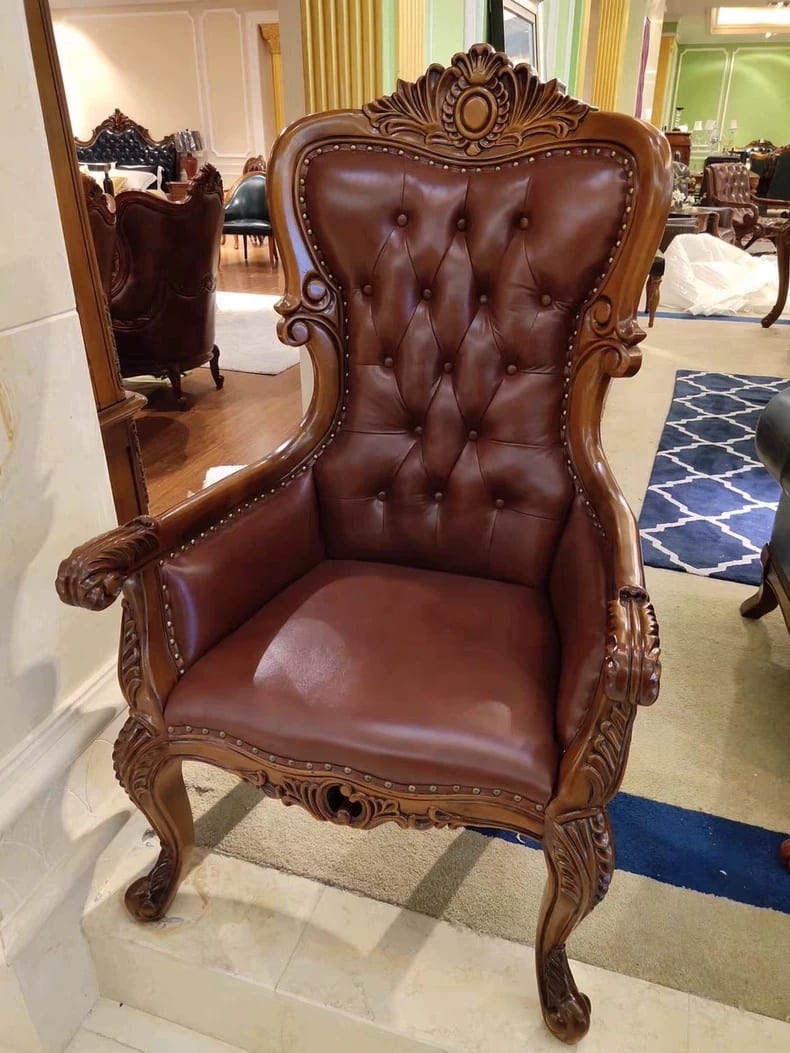American Solid Wood Leather Executive Chair