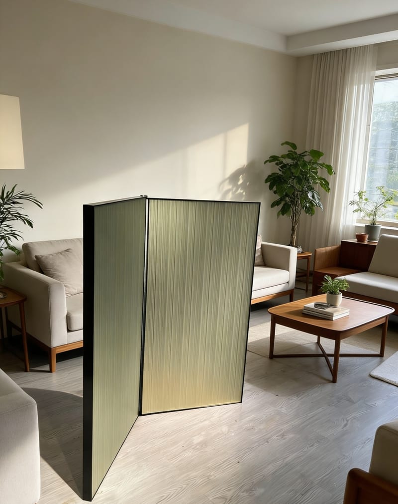 Milo BMF-PF-001 Japanese Folding Screen in Olive Green
