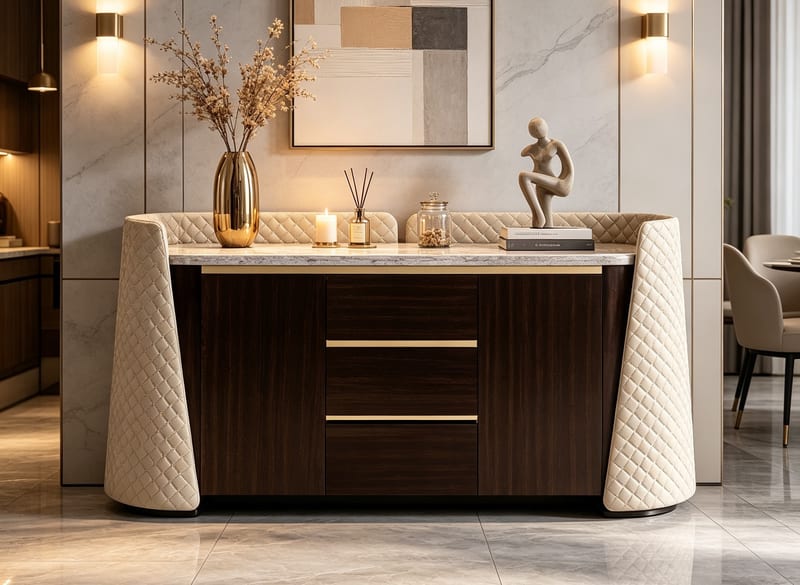 Morgan MH501-652 Champagne Sideboard with Eucalyptus Veneer