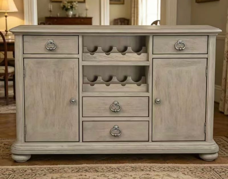 Huanmei American Sideboard in Light Gray