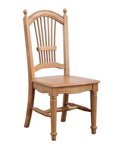 Oak Cloister Solid Wood Open-Back Chair