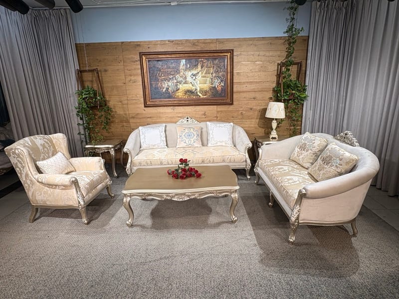 H-02 French-Style 1+2+3 Sofa Set