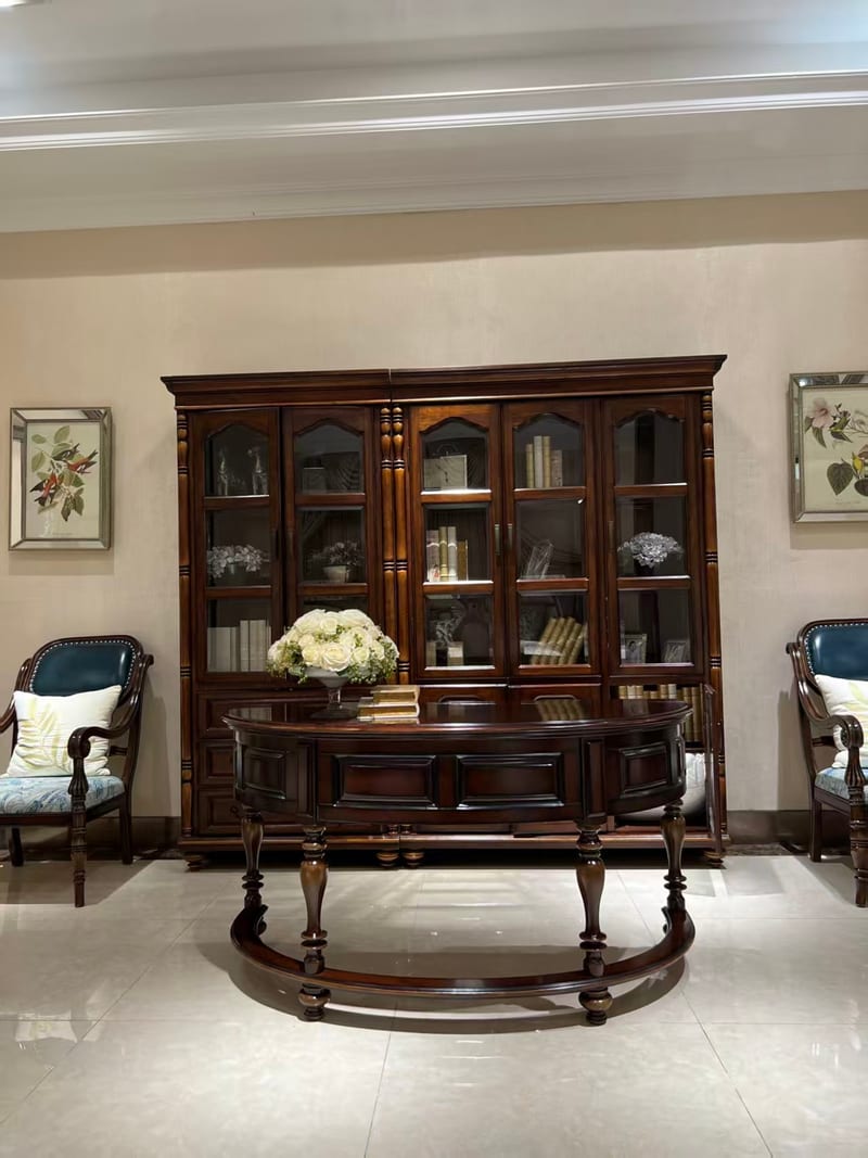 Ingrid Disenborg 5-Door Bookcase, Thai Rubberwood
