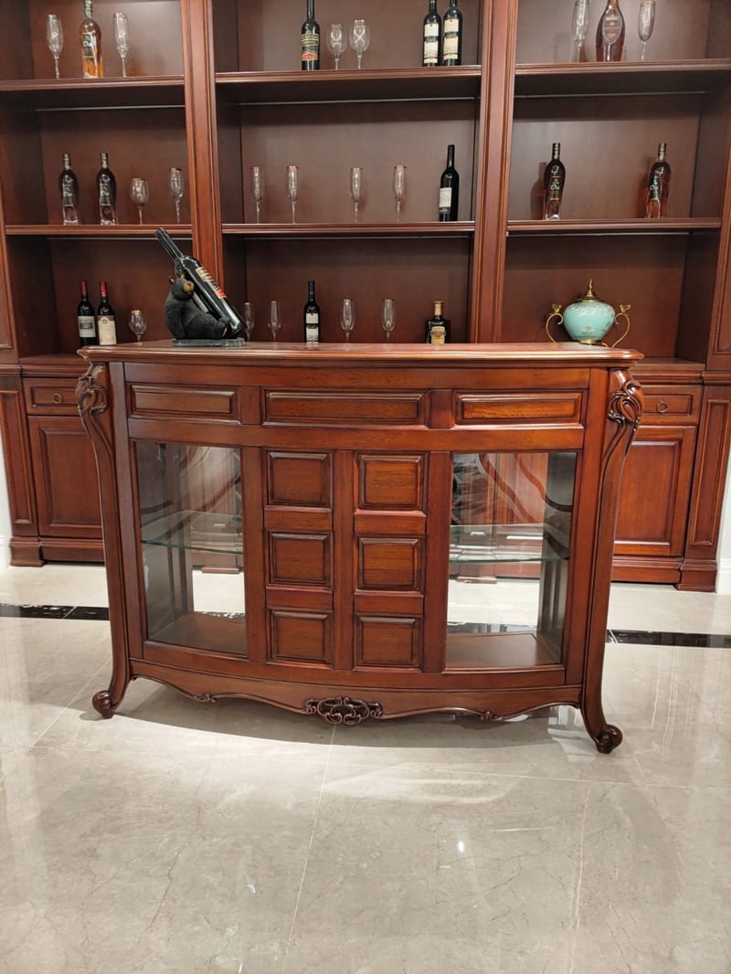 Mingrenju M611 Mahogany Solid Wood Bar Cabinet