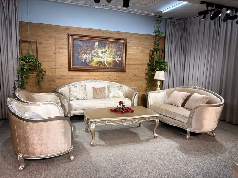 SF-507 4-Piece French-Style Sofa Set