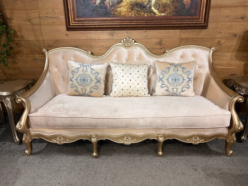 A-272 French Solid Wood Sofa Set