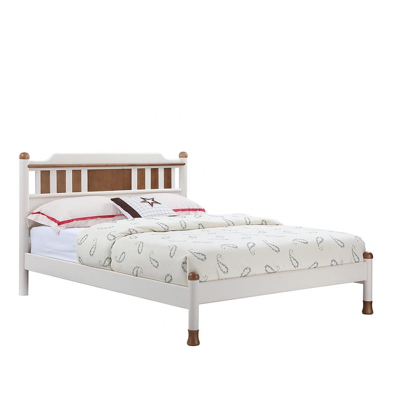 Oak Cloister Kids Solid Wood Bed — Simple American British Cottage Series