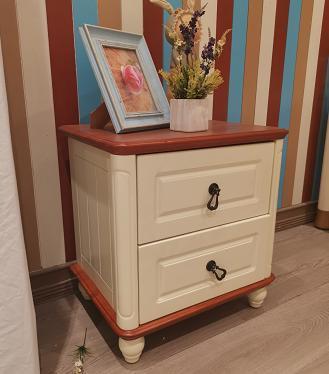 Oak Cloister Solid Wood Nightstand with Drawers