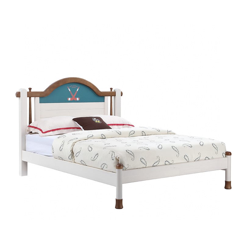 Oak Cloister Solid Wood French Kids Bed