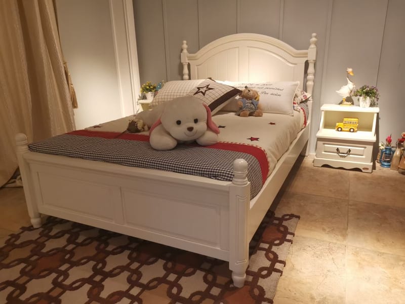 Oak Cloister Kids Solid Wood Bed — Simple American Cottage Series