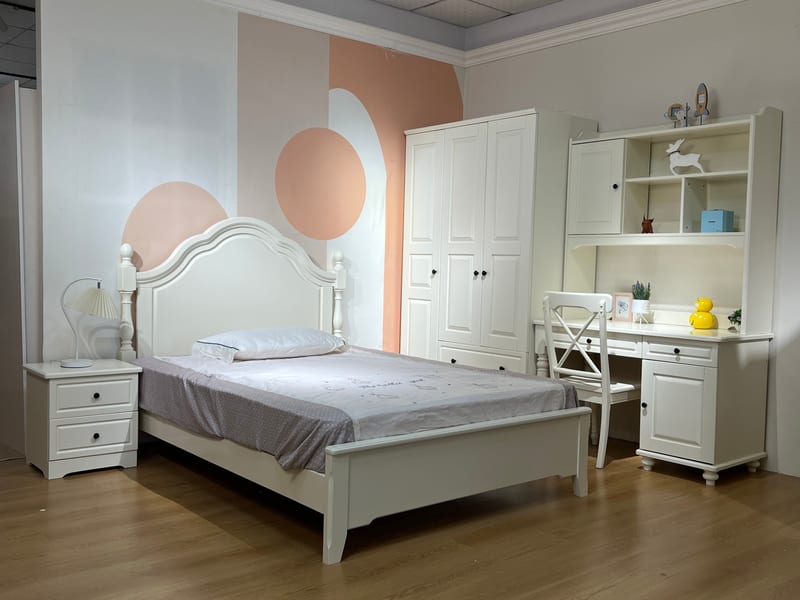 Guangdong Premium Kids Brand North American Cherry Solid Wood Kids Bed