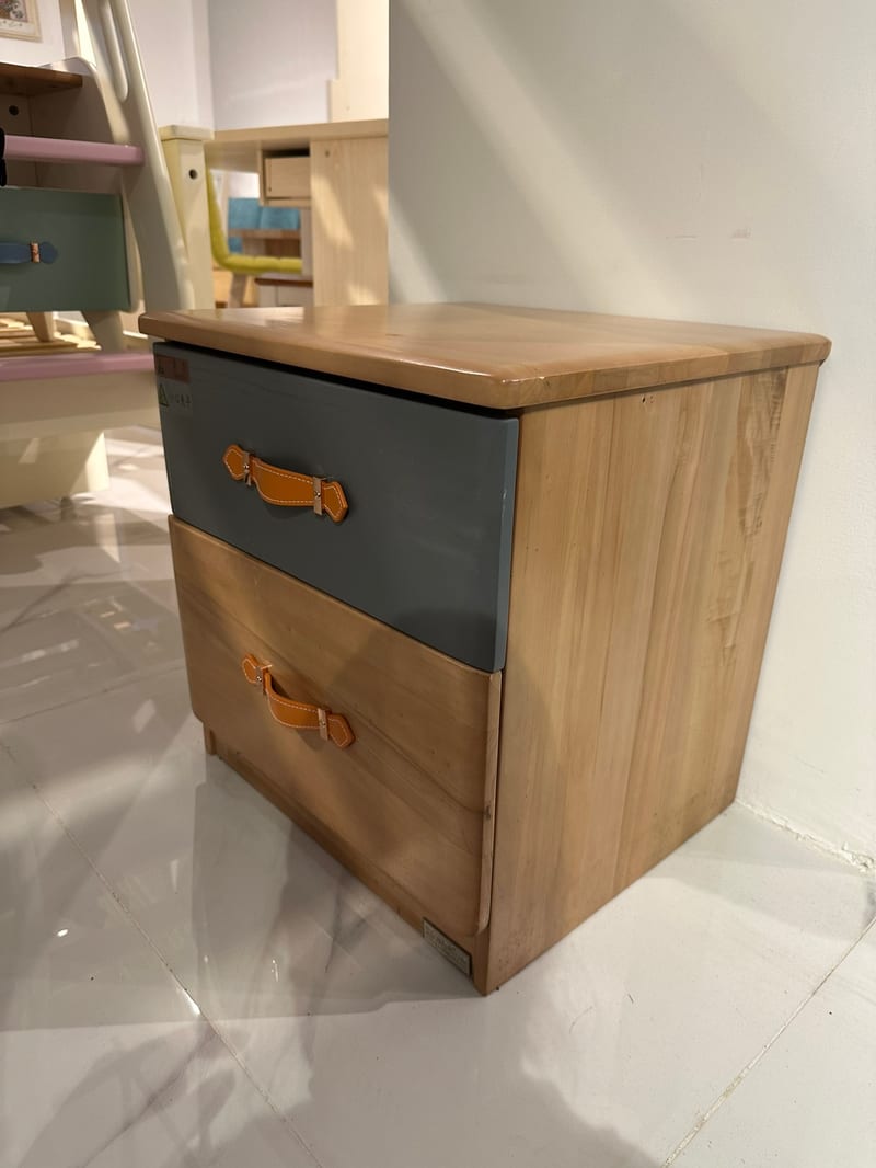 Dream Years · Meijun Cherry Wood Nightstand, Natural Finish