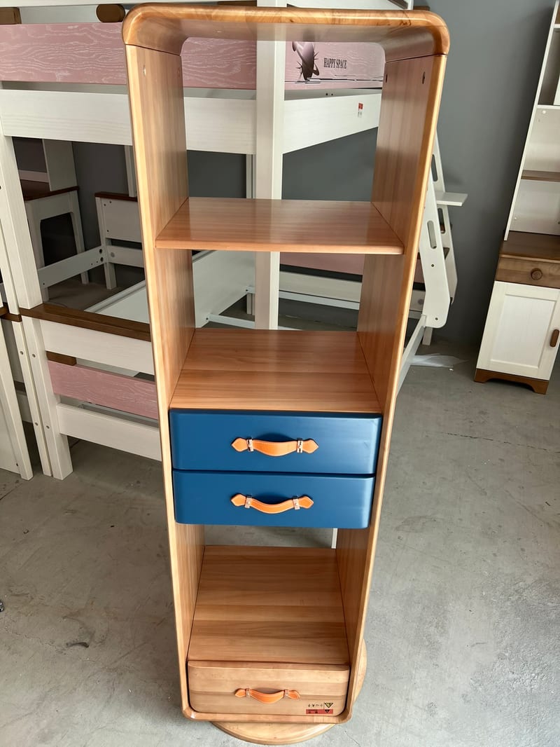 Dream Years·Boton Pine Rotating Storage Cabinet