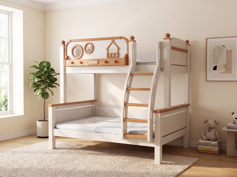 Freedom Castle Solid Cherry Wood Kids Bunk Bed