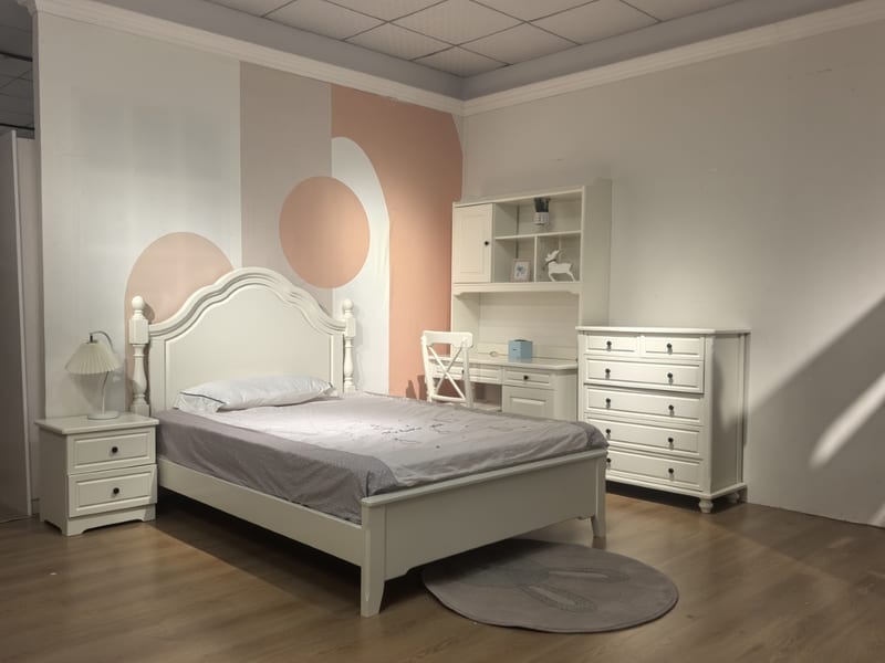Guangdong Premium Brand North American Cherry Solid Wood Kids Bed