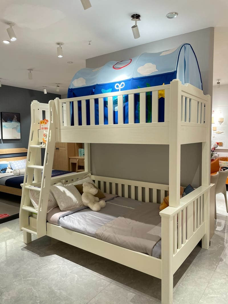 British Hut York Wall Solid Wood Kids Bunk Bed