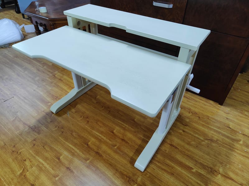 Qicai Rensheng FT2080 Solid Oak Height-Adjustable Kids Desk