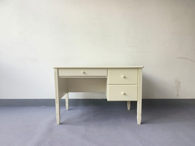 PBK Kids' Desk in Cream French Style with Drawer