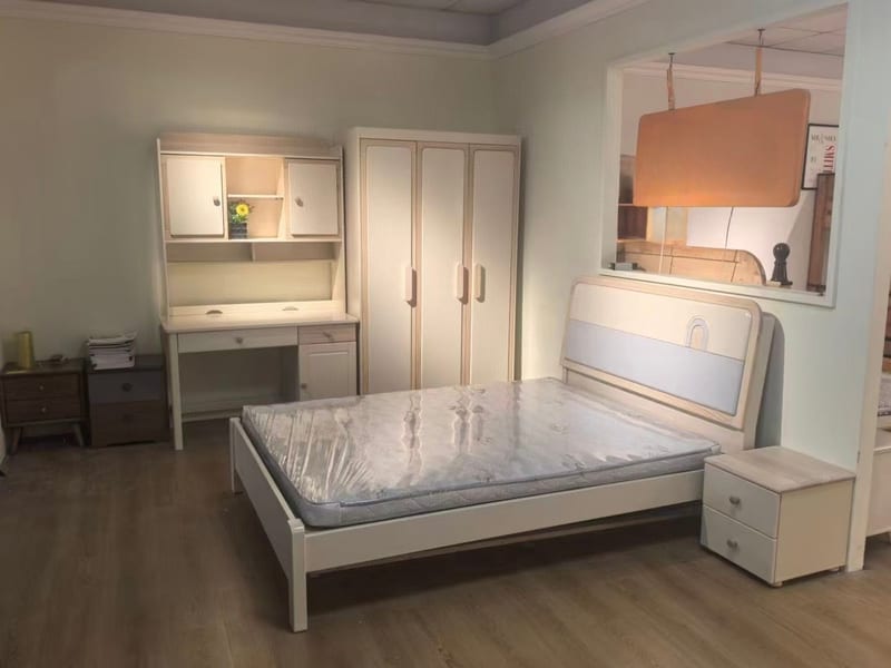 Premium Kids White Cherry Solid Wood Bed