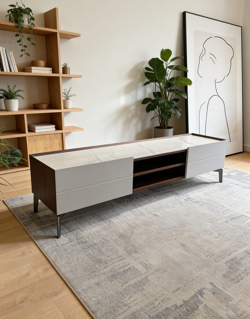 Milo BMF-DG-115 Smoked Oak TV Stand