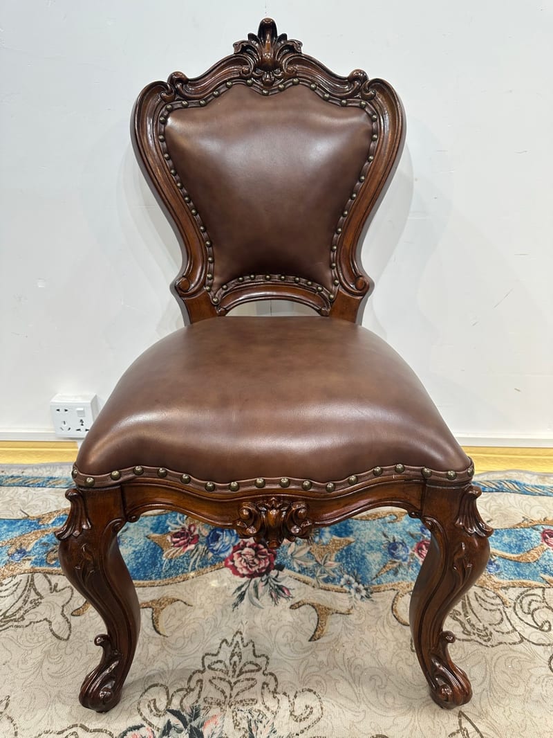 Guangdong Brand American Solid Wood Leather Vanity Stool ZD805