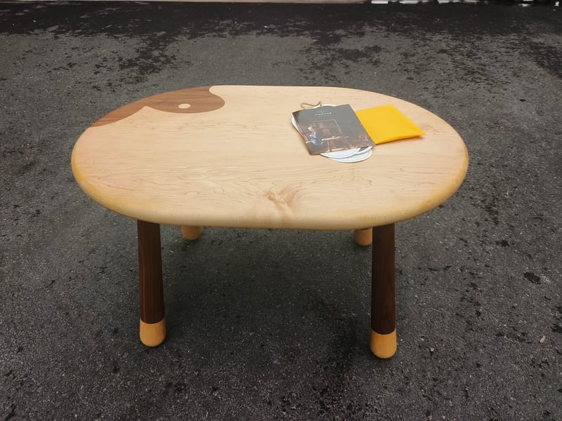 Premium Kids' Solid Walnut & Maple Play Desk