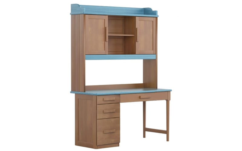 Qicai Rensheng Kalewu Solid Wood Kids Desk with Bookshelf