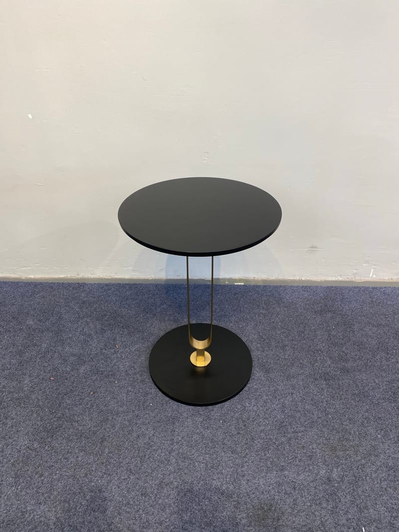 Zhaosen Round Side Table 1703-2071, Stainless Steel Base