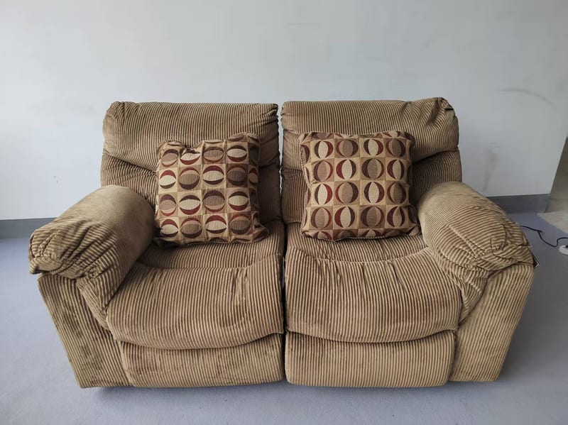 6860274 Two-Seat Power Reclining Sofa in Camel Chenille