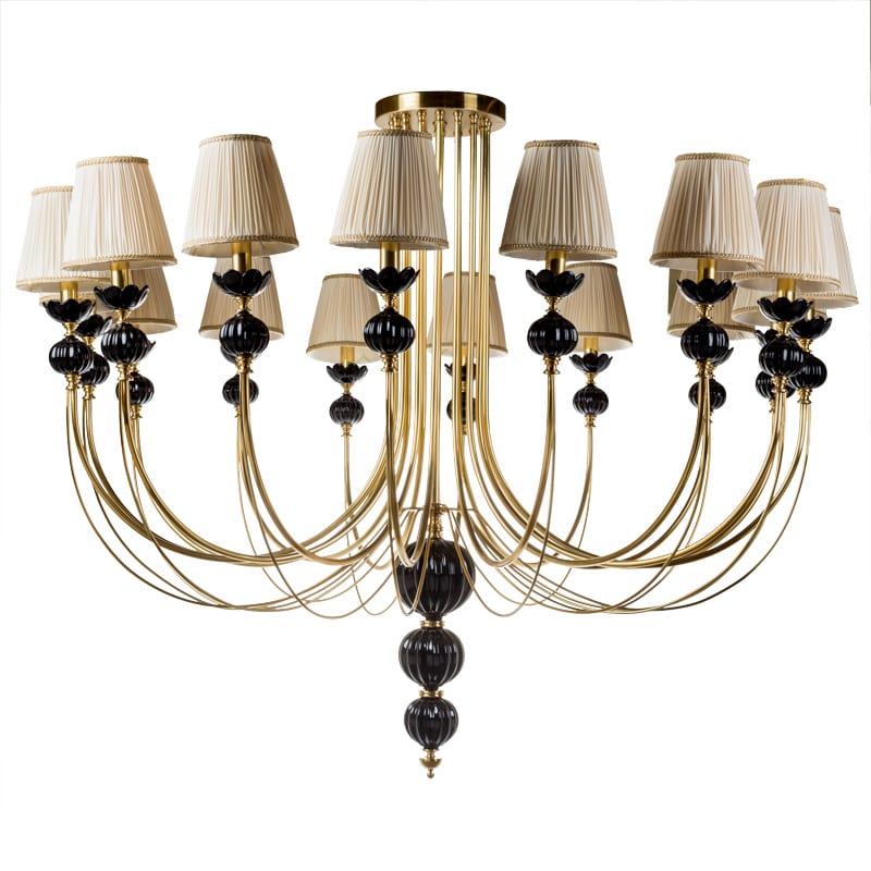 European Copper-Clad Ceramic 16-Light Pendant