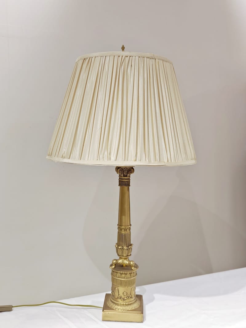 Frandiss Copper-Clad Ceramic Table Lamp, 88cm