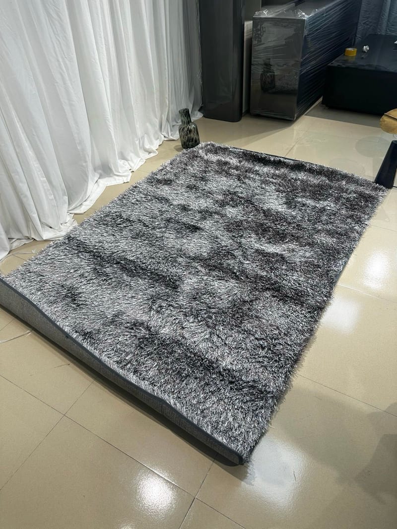 Aililan DT-1108 Modern Dark Gray Rectangular Rug