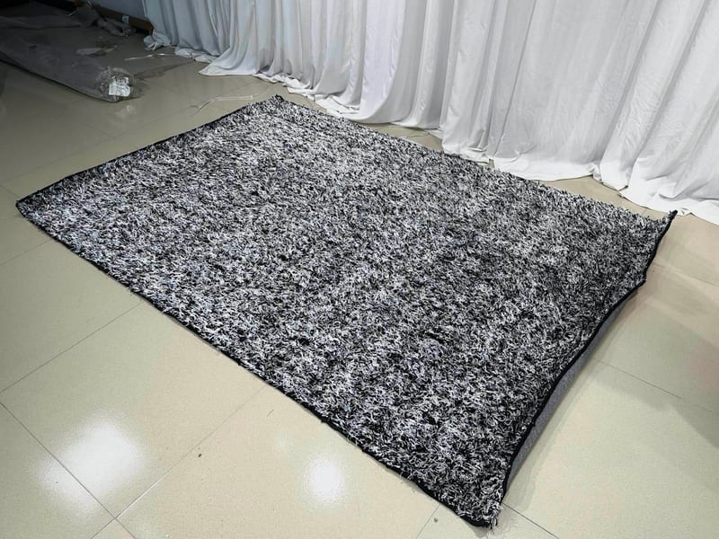 Aililan DT-1105 Rectangular Rug in Black-Gray