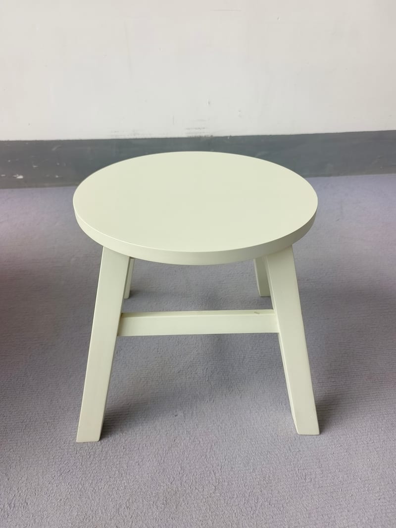 PBK Round Solid Rubberwood Kids Stool 7064751