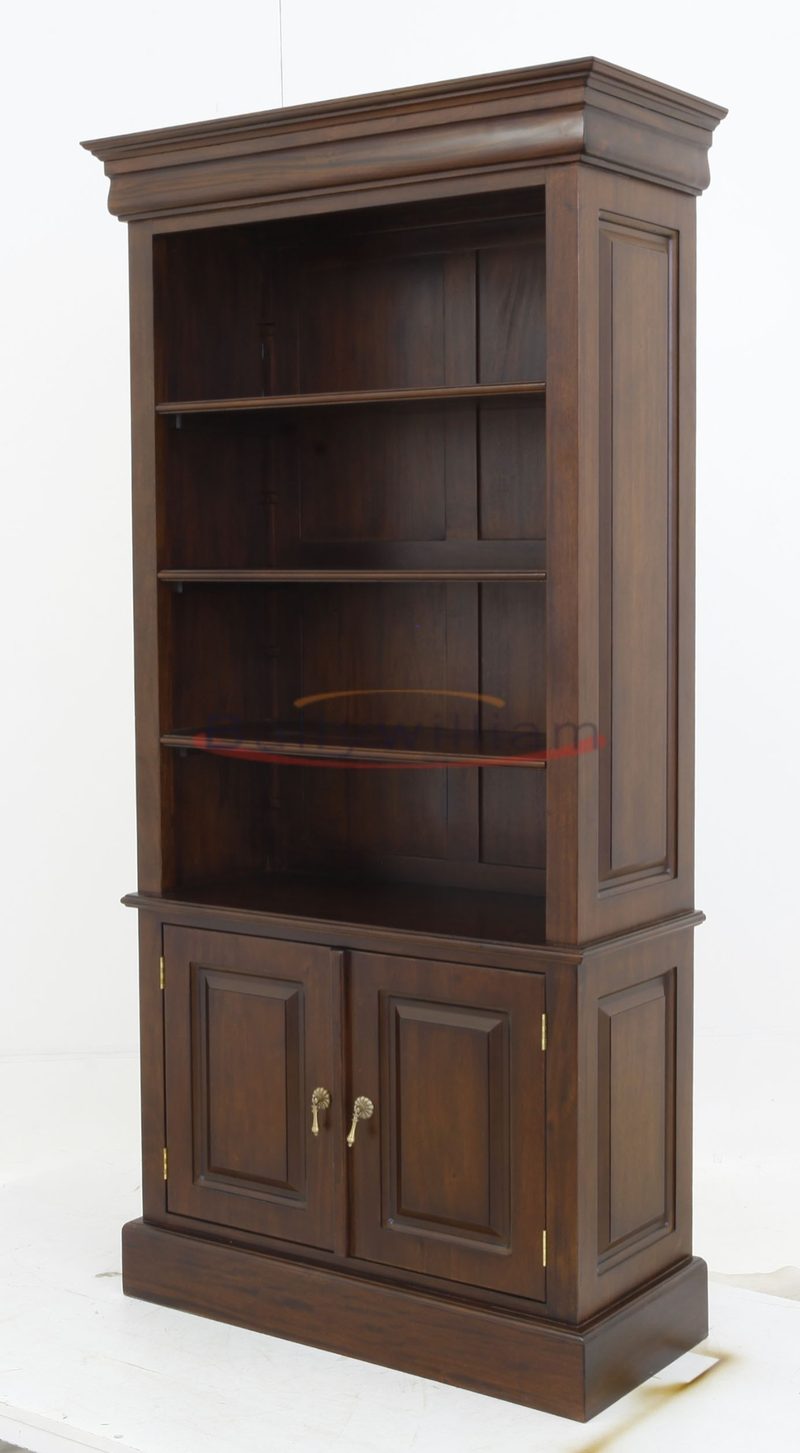 Bally William Mahogany Open-Shelf Bookcase A2004