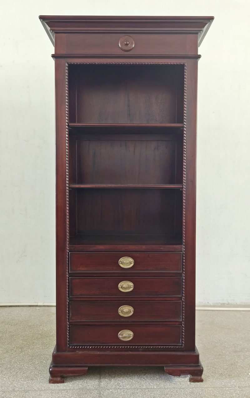 Bally William Mahogany Solid Wood Bookcase & Shelf