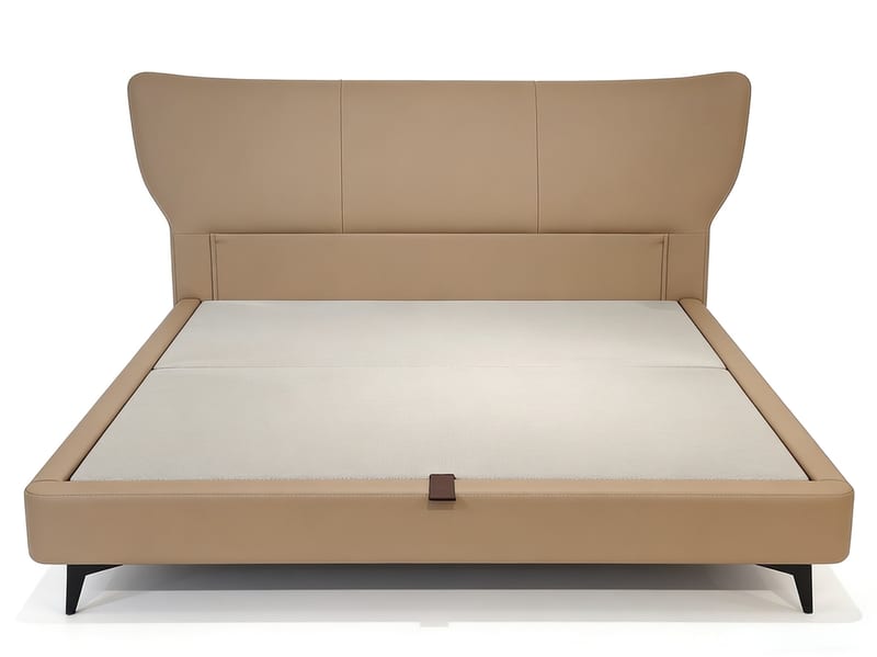 Sleep Therapy Modern Leather Upholstered King Bed