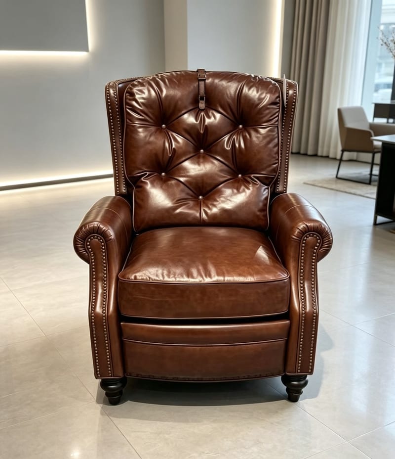 American Full-Leather Reclining Chair