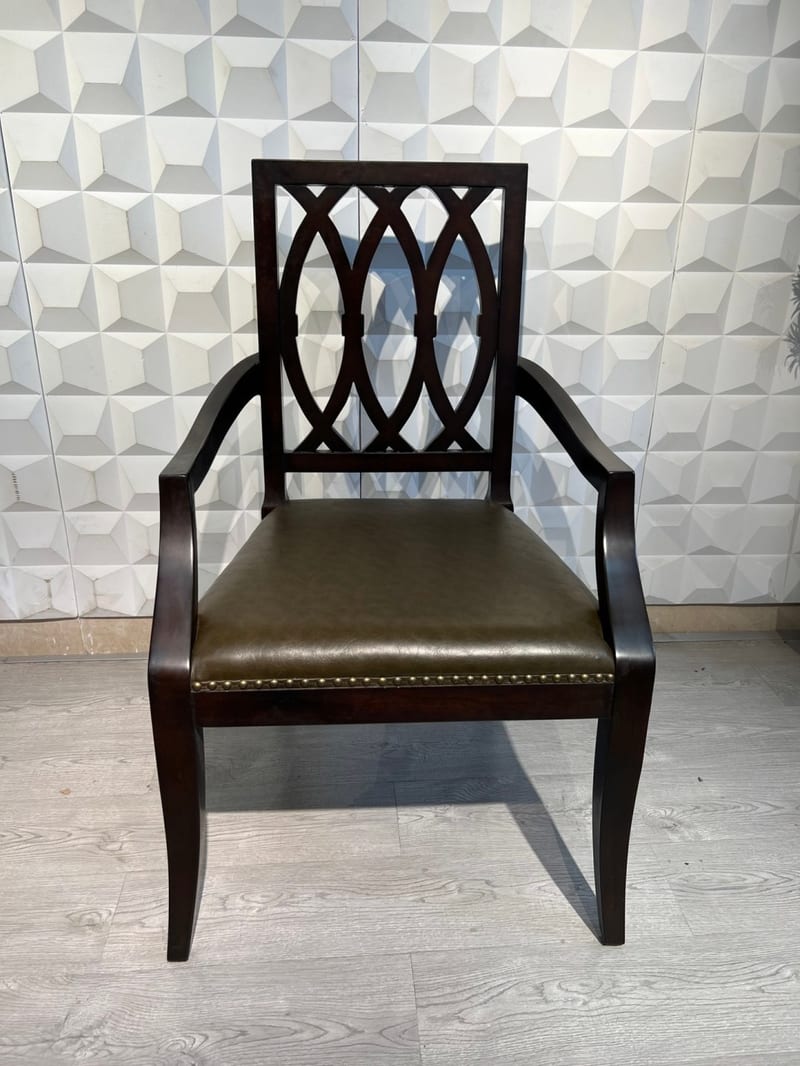 Mextra MCKB07 Solid Wood Upholstered Armchair