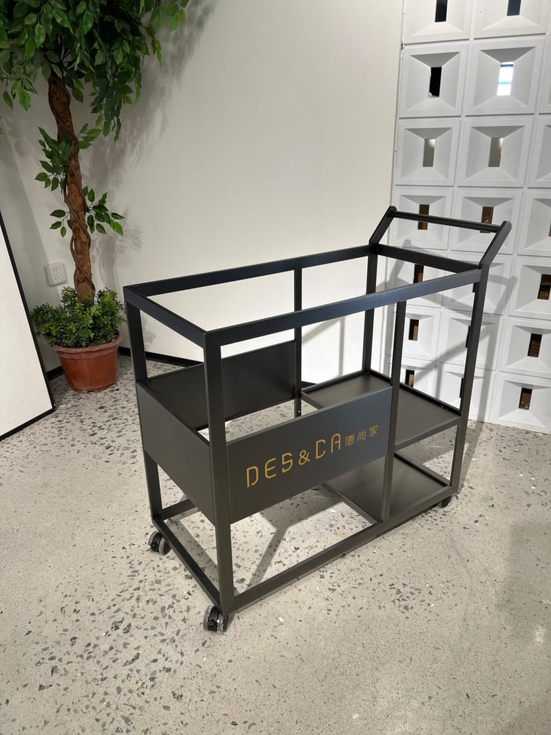 Deshang PB-102 Black Metal Serving Cart
