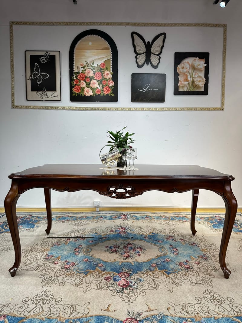 CT369 American Solid Mahogany Dining Table