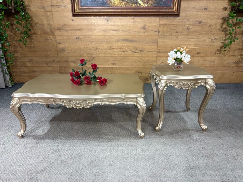 CT3822 French-Style Birch Coffee Table & Side Table